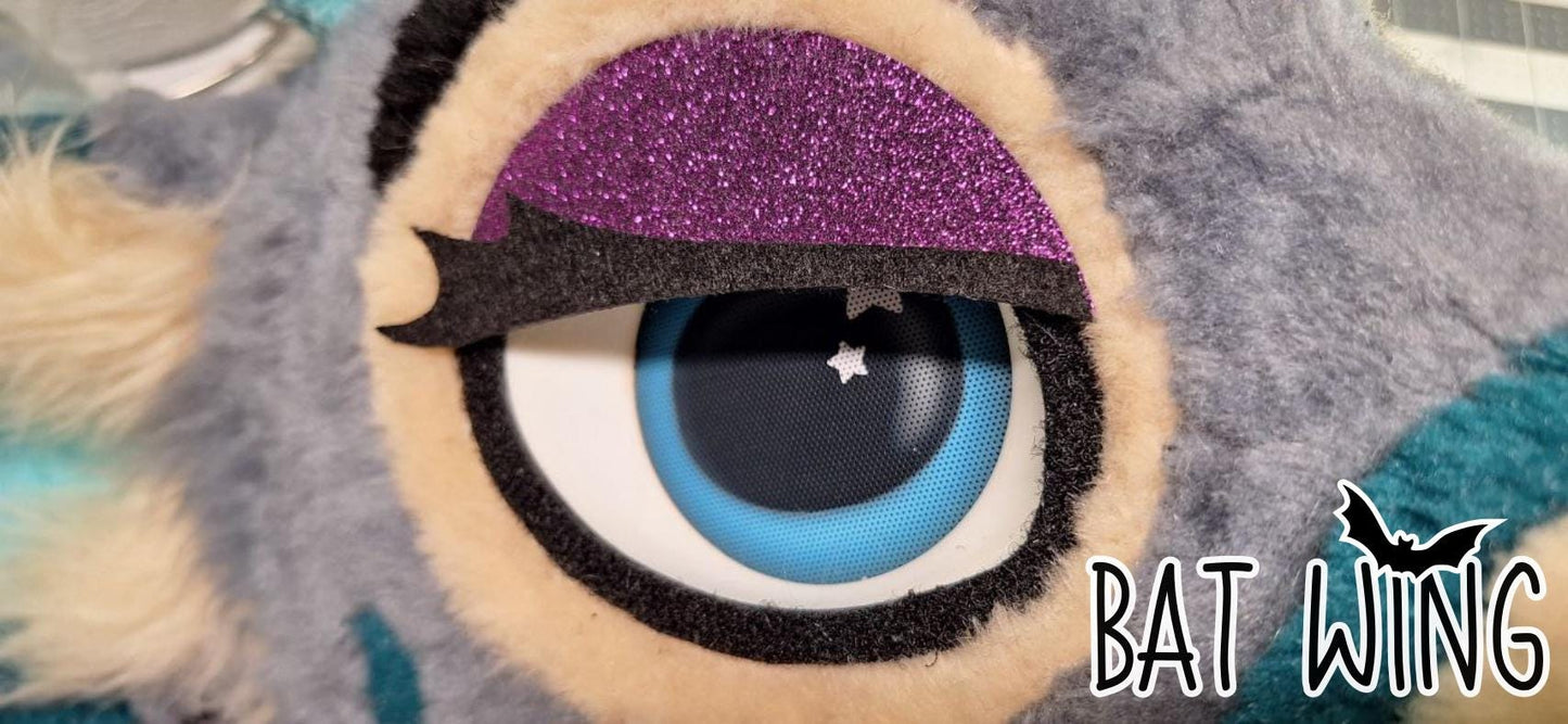 Glitter Fursuit Eyelids: Waterproof, Customizable Fashion Lids