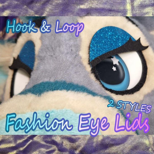 Glitter Fursuit Eyelids: Waterproof, Customizable Fashion Lids