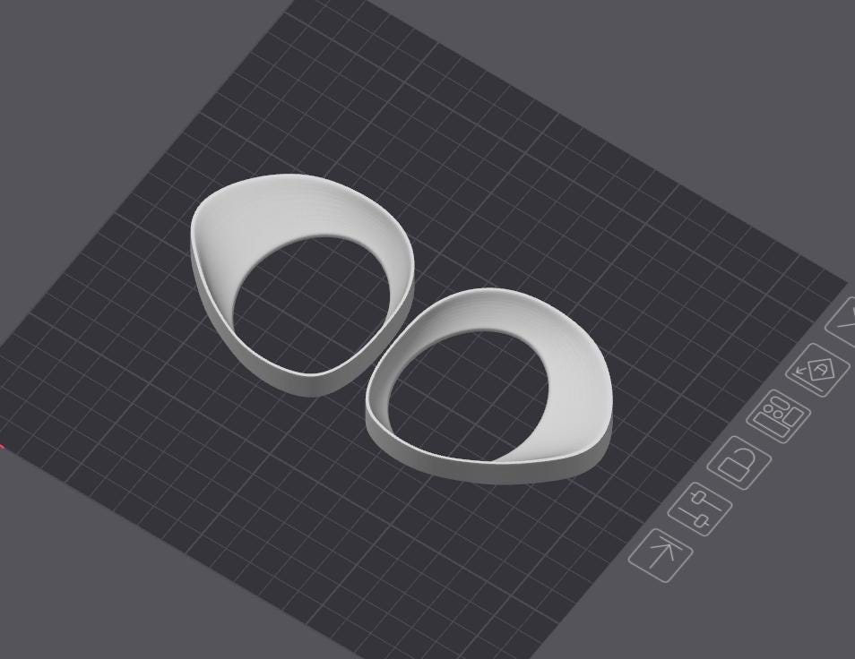 Fursuit "Follow Me" Eye Blank HC STL (Digital Download)