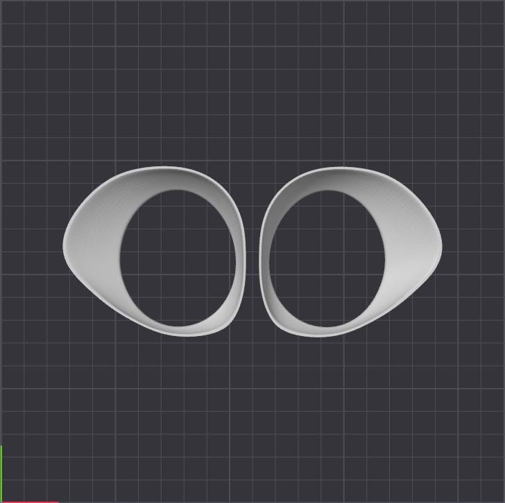 Fursuit "Follow Me" Eye Blank HC STL (Digital Download)