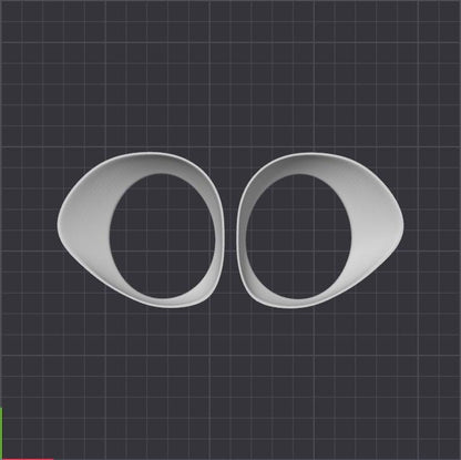 Fursuit "Follow Me" Eye Blank HC STL (Digital Download)