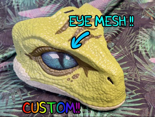 Raptor Dino Mask Eyes - Customizable!