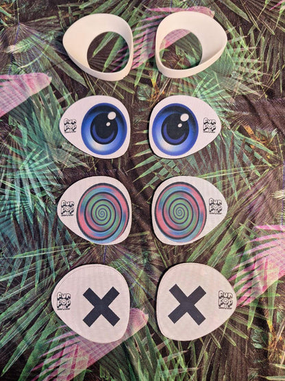 Pop Swap Follow-Me Eye Blanks - 2 Styles! - Easily Customize Your Fursuit’s Look!