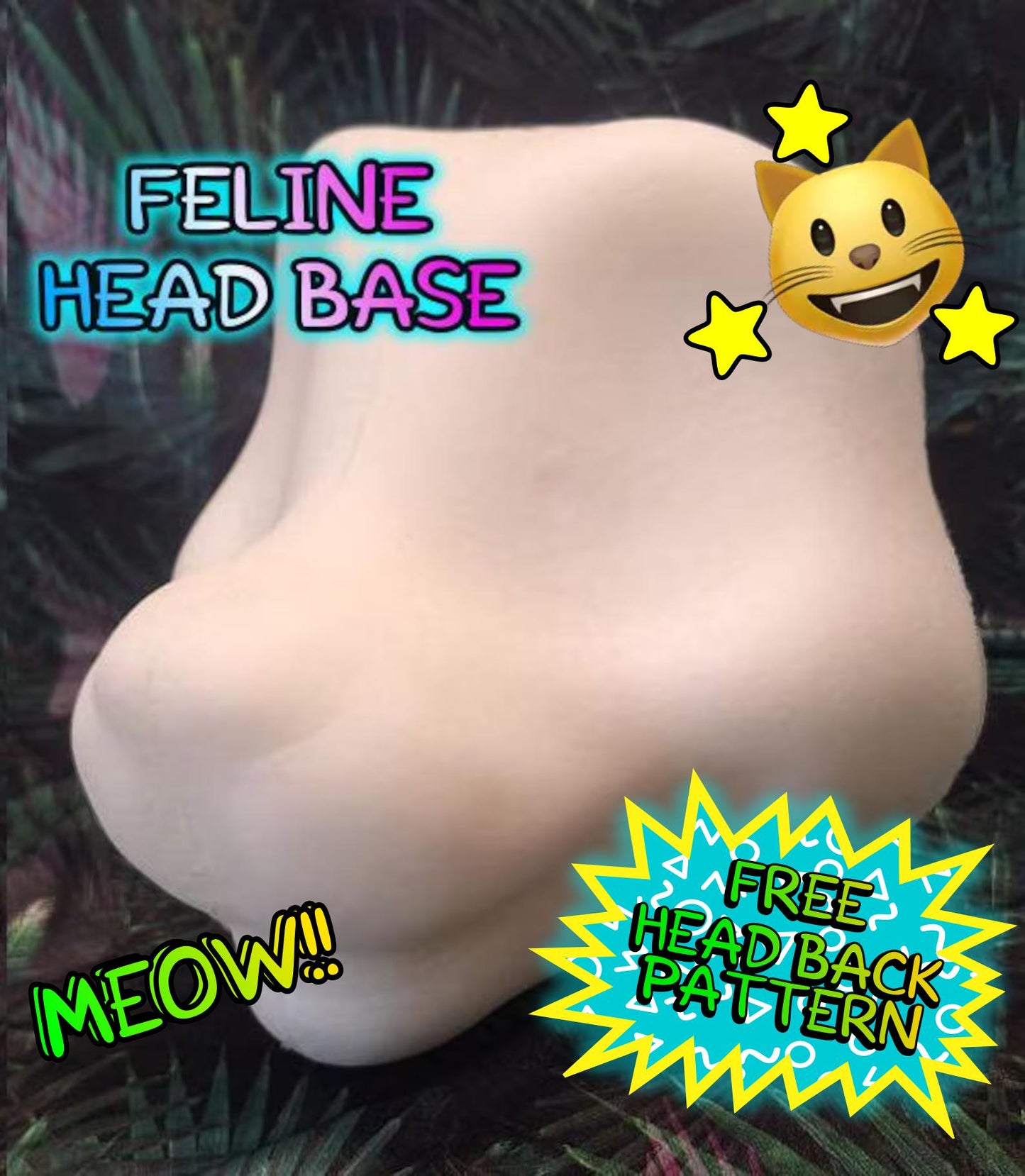 Foam Feline Fursuit Head Base
